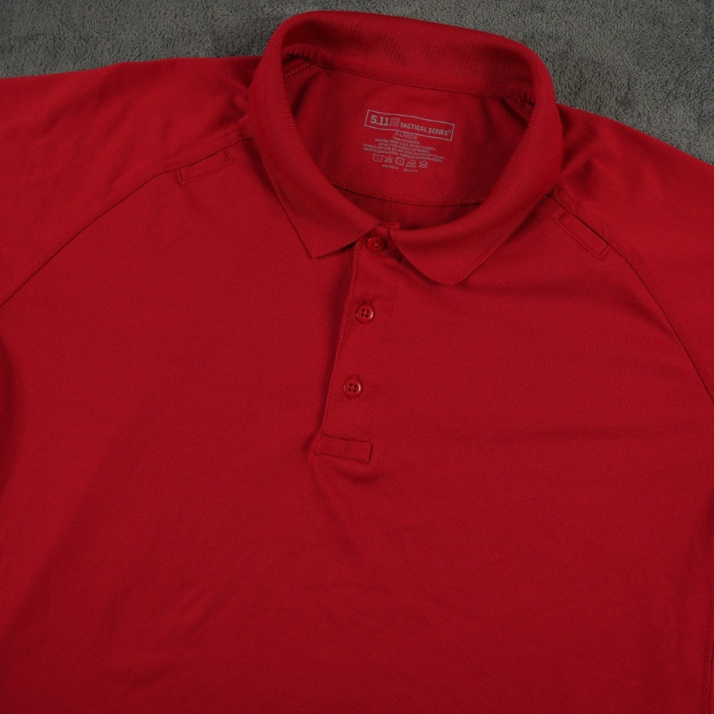 5.11 Tactical Performance Polo Shirt Mens XL Red Short Sleeve EDC
